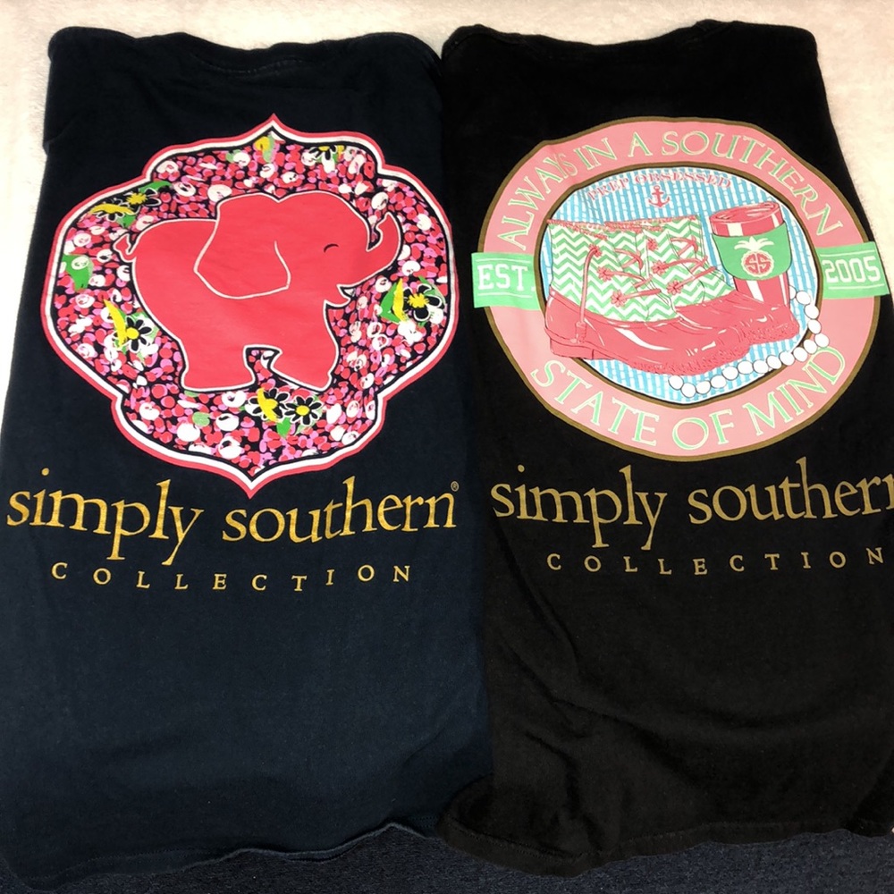2 Simply Southern Long Sleeve T-Shirts small/medium
